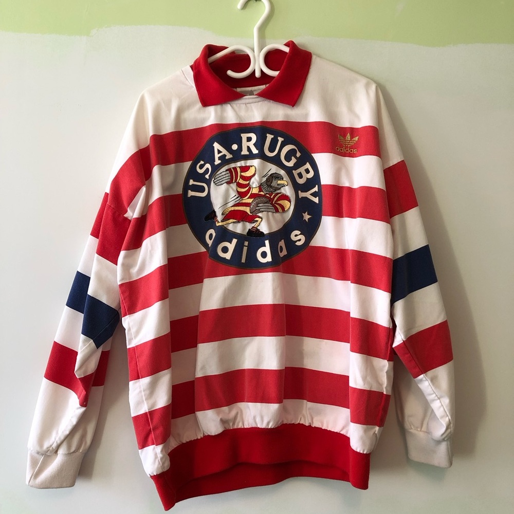 Vintage Adidas USA Rugby Jersey